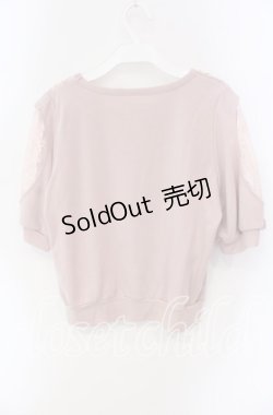 画像3: axes femme / フラワーレース配色トップス  ピンク O-25-09-11-089-AX-TO-IG-OS