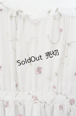 画像2: axes femme POETIQUE / チュール切替花柄ワンピース  アイボリー O-25-09-11-090-AX-OP-IG-ZT263