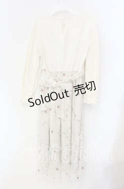 画像3: axes femme POETIQUE / チュール切替花柄ワンピース  アイボリー O-25-09-11-090-AX-OP-IG-ZT263