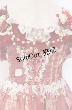 画像2: WOC   物  / ローズバイオリン柄ジャンパースカート M ピンク O-25-09-11-010-LO-OP-IG-OS