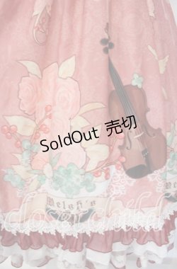 画像4: WOC   物  / ローズバイオリン柄ジャンパースカート M ピンク O-25-09-11-010-LO-OP-IG-OS