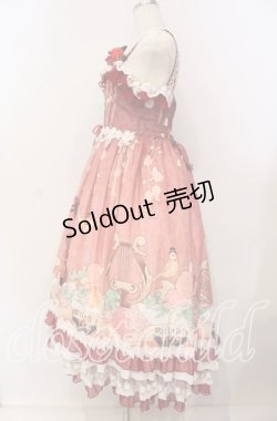 画像5: WOC   物  / ローズバイオリン柄ジャンパースカート M ピンク O-25-09-11-010-LO-OP-IG-OS