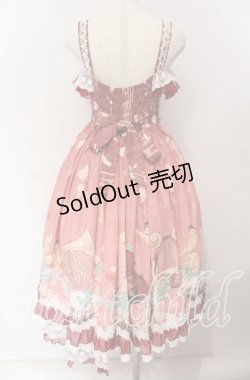 画像6: WOC   物  / ローズバイオリン柄ジャンパースカート M ピンク O-25-09-11-010-LO-OP-IG-OS