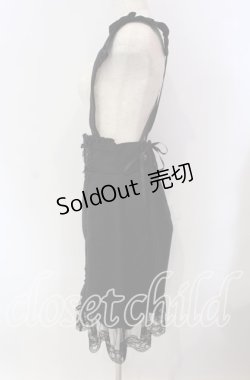 画像3: LIZ LISA / サスペンダー付はしごリボンスカート  クロ O-25-09-11-016-LO-SK-IG-OS