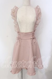 Honey Cinnamon / レースサス付きフレアスカート  ピンク O-25-09-11-017-LO-SK-IG-ZT092