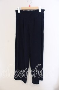 axes femme / ウエストベルトストレートパンツ  ネイビー O-25-09-11-018-AX-PA-IG-ZT257