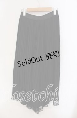 画像2: axes femme / シフォンプリーツパンツ  クロ O-25-09-11-020-AX-PA-IG-OS