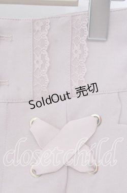 画像2: LIZ LISA / レースアップフリルショートパンツ  ピンク O-25-09-11-022-LO-PA-IG-OS