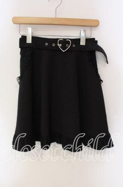 画像1: MA*RS / ハートバックルサス付きスカート【サス欠品】  クロ O-25-09-11-025-EL-SK-IG-OS