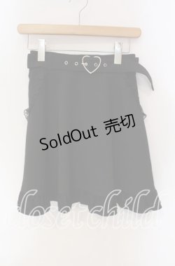 画像1: MA*RS / ハートバックルサス付きスカート【サス欠品】  クロ O-25-09-11-025-EL-SK-IG-OS
