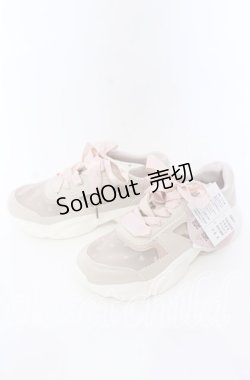 画像4: m petit by misako / ハートチュールスニーカー  サーモンピンク O-25-09-12-002-LO-SH-IG-OS