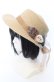 画像1: axes femme / フラワー雑材ハット  ナチュラル O-25-09-12-034-AX-AC-IG-ZT-K004 (1)