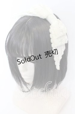 画像1: ALICE and the PIRATES / ローズフリルグログランカチューシャ  生成り O-25-09-12-042-PA-AC-IG-OS