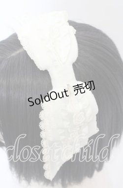 画像2: ALICE and the PIRATES / ローズフリルグログランカチューシャ  生成り O-25-09-12-042-PA-AC-IG-OS