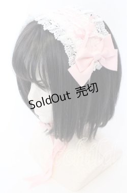 画像1: BABY,THE STARS SHINE BRIGHT / はしごレースのスピンドールヘッドドレス  ピンク O-25-09-12-043-BA-AC-IG-OS