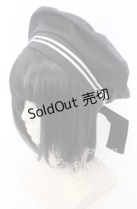 metamorphose / セーラーベレー帽(ワッペン付)  クロ O-25-09-12-045-ME-AC-IG-ZT-K004