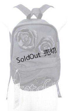 画像1: axes femme / ビッグローズリュックサック  クロ O-25-09-12-047-AX-BG-OW-OS