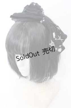 画像1: ALICE and the PIRATES / ゴーストタウンのメリィメイキング柄カチューシャ  クロ O-25-09-12-049-PA-AC-OW-OS