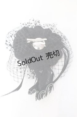 画像2: GOTHその他 / ローズコサージュ  ワイン O-25-09-12-054-EL-AC-OW-OS