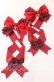 画像1: LOTUS ribbon / ツインリボンバレッタ  アカリボン×ゴールドチャーム O-25-09-12-057-EL-AC-OW-OS (1)