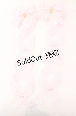 画像1: LOTUS ribbon / ツインリボンバレッタ  ピンクリボン×レース×ハートチャーム O-25-09-12-058-EL-AC-OW-OS