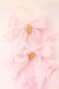 画像2: LOTUS ribbon / ツインリボンバレッタ  ピンクリボン×レース×ハートチャーム O-25-09-12-058-EL-AC-OW-OS (2)