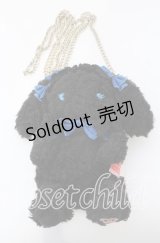 BABY,THE STARS SHINE BRIGHT / もしもしうさくみゃちゃんスマホポーチ  クロ×ブルー O-25-09-12-060-BA-ZA-IG-OS