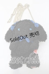 BABY,THE STARS SHINE BRIGHT / もしもしうさくみゃちゃんスマホポーチ  クロ×ブルー O-25-09-12-060-BA-ZA-IG-OS