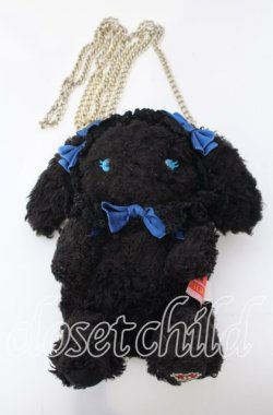 画像1: BABY,THE STARS SHINE BRIGHT / もしもしうさくみゃちゃんスマホポーチ  クロ×ブルー O-25-09-12-060-BA-ZA-IG-OS