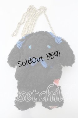 画像1: BABY,THE STARS SHINE BRIGHT / もしもしうさくみゃちゃんスマホポーチ  クロ×ブルー O-25-09-12-060-BA-ZA-IG-OS