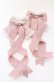 画像3: LOTUS ribbon / ツインリボンバレッタ  ピンクフリル×パールチェーン O-25-09-12-065-EL-AC-OW-OS (3)