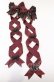 画像1: LOTUS ribbon / ツインリボンバレッタ  ボルドー×花モチーフ O-25-09-12-066-EL-AC-OW-ZT485-F001 (1)