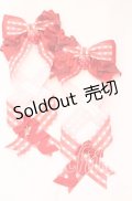 LOTUS ribbon / ツインリボンクリップ  アカギンガム×イチゴ O-25-09-12-067-EL-AC-OW-ZT485-F001