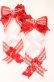 画像1: LOTUS ribbon / ツインリボンクリップ  アカギンガム×イチゴ O-25-09-12-067-EL-AC-OW-ZT485-F001 (1)