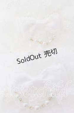 画像2: axes femme kawaii / ファンシーリボンお袖留め  シロ O-25-09-12-068-AX-ZA-OW-ZT485-F004