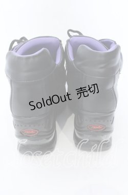 画像3: YOSUKE / 厚底スニーカー 25cm ブラック O-25-09-12-005-PU-SH-IG-OS