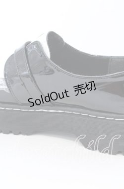 画像8: 【SALE】DearMyLove / 厚底メイドフリルシューズ 23.5cm クロ×シロ O-25-09-12-006-EL-SH-IG-ZT-K001