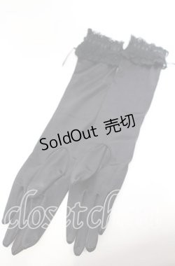 画像3: ALICE and the PIRATES / トーションレースロンググローブ  クロ O-25-09-12-008-PA-ZA-IG-OS