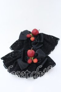 BABY,THE STARS SHINE BRIGHT / 赤いひとかけらのMarchenお袖留め  クロ O-25-09-12-010-BA-ZA-IG-ZT485-F002