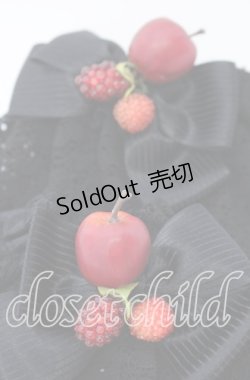 画像2: BABY,THE STARS SHINE BRIGHT / 赤いひとかけらのMarchenお袖留め  クロ O-25-09-12-010-BA-ZA-IG-ZT485-F002