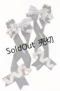 LOTUS ribbon / クロスツインテールリボンバレッタ  クロ O-25-09-12-011-EL-AC-IG-OS
