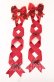 画像1: LOTUS ribbon / グログランリボンロングツインテールリボンバレッタ  アカ O-25-09-12-014-EL-AC-IG-OS (1)