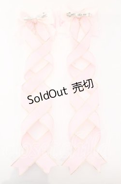 画像3: LOTUS ribbon / ハートチャームロングツインテールリボンバレッタ  ピンク O-25-09-12-015-EL-AC-IG-OS