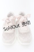 m petit by misako / ハートチュールスニーカー  サーモンピンク O-25-09-12-002-LO-SH-IG-OS