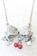 BABY,THE STARS SHINE BRIGHT / チェリーリボンモチーフネックレス  シルバー O-25-09-12-018-BA-AC-IG-OS
