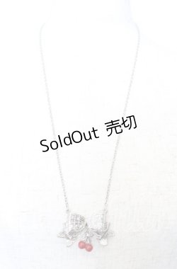 画像2: BABY,THE STARS SHINE BRIGHT / チェリーリボンモチーフネックレス  シルバー O-25-09-12-018-BA-AC-IG-ZT0917D