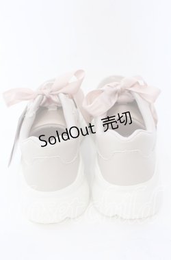 画像3: m petit by misako / ハートチュールスニーカー  サーモンピンク O-25-09-12-002-LO-SH-IG-OS