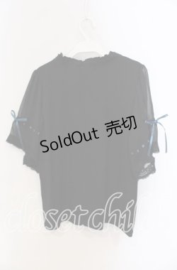 画像3: axes femme / ビジュー配色フレア袖プルオーバー F クロ O-25-09-13-034-AX-TO-OW-ZT085