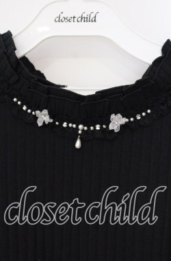 画像2: axes femme / 吸水速乾プチスタンドリブプルオーバー F クロ O-25-09-13-038-AX-TO-OW-OS