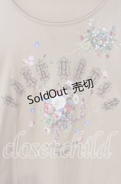 画像2: PINK HOUSE / ピンクコテージチャームptカットソー 3（M） ベージュ O-25-09-13-040-LO-TO-OW-OS